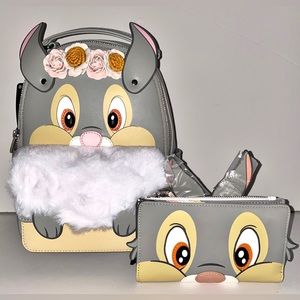 Loungefly Disney Bambi Thumper Figural Mini Backpack & Flap Wallet